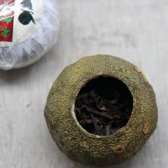 Clearance GONG TING XIAO – pu’er shu in King Orange Foglie Di Tè