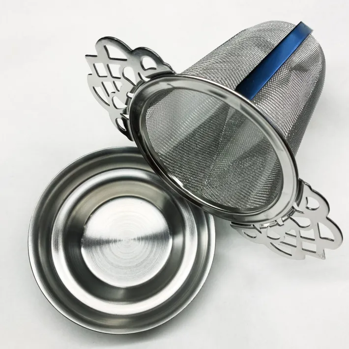 Hot INFUSORE IN ACCIAIO CON SALVA GOCCIA Accessori Per Il Tè